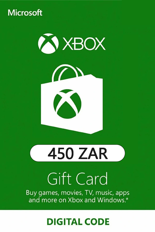 Microsoft Xbox Live Gift Card  <br>450 ZAR <br> South Africa<br> <br> Price : $ 19,73 <br> <br> 