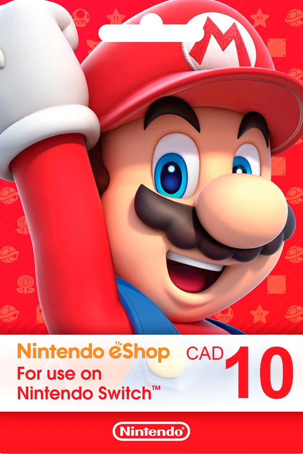 Nintendo eShop Gift Card 10 CAD <br> Canada<br> <br> Price : $ 5,44 <br> <br> 