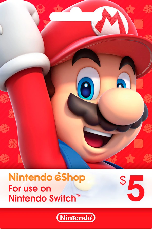 ▶️ Nintendo eShop Gift Card <br>🎯 Location: United States <br>💵 Value: 5 USD <br><br>───── ⋆⋅☆⋅⋆ ─────<br><br>💲 Price: 4,65 USD