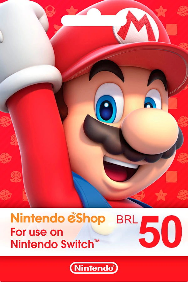 Nintendo eShop Gift Card <br>  50 BRL <br> brazil<br> <br> Price : $ 6,21 <br> <br> 