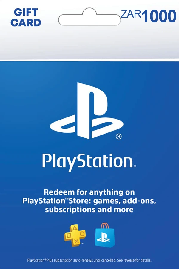 ▶️ PSN Gift Card <br>🎯 Location: South Africa <br>💵 Value: 1000 ZAR <br><br>───── ⋆⋅☆⋅⋆ ─────<br><br>💲 Price: 88,71 USD