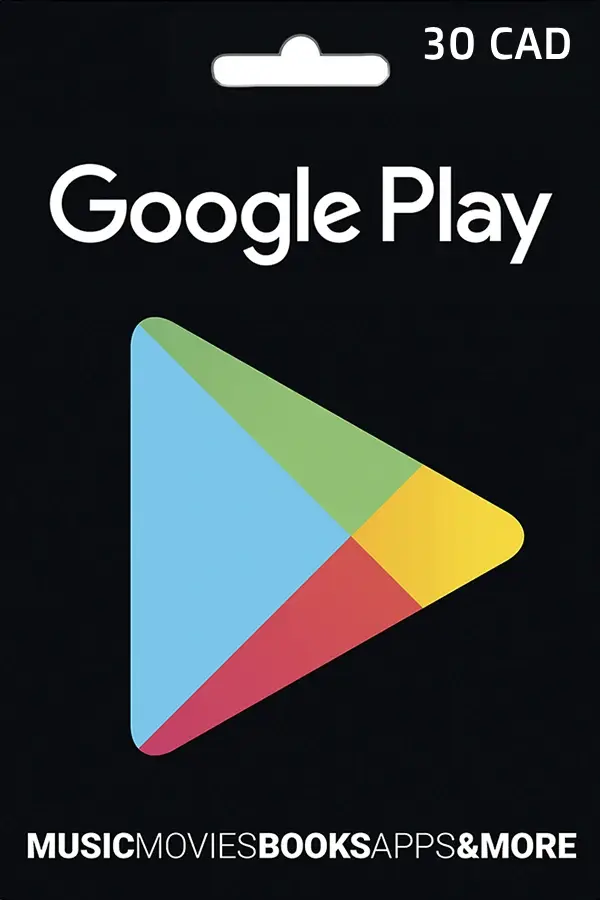 Google Play Gift Card 30 CAD <br> Canada <br> <br> Price : 19 CAD <br> <br> 